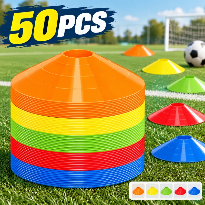 Football Training Cone - Runde, dicke Fußball-Markierungsplatte, verschleißfeste Fußball-Hindernis-Scheibe, tragbarer