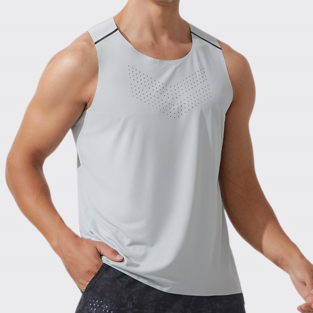 Sports Equipment Logos - Herren Gym-Weste Schnelltrocknend Lauf-Workout Ärmelloses Shirt