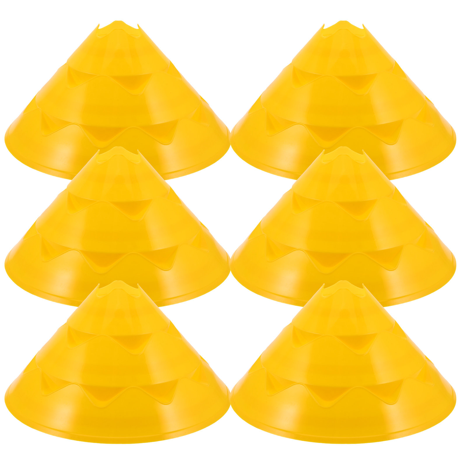 Football Training Cone - 6 Stück Fußball-Trainingskegel 11,59x7,39 cm Gelbe