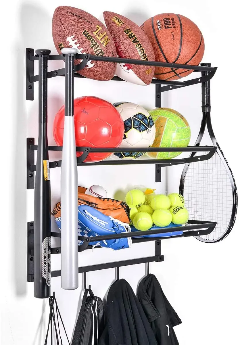 Sports Equipment Storage Rack - 2026 Sportausrüstungs-Aufbewahrungsregal für Baseball/Basketball