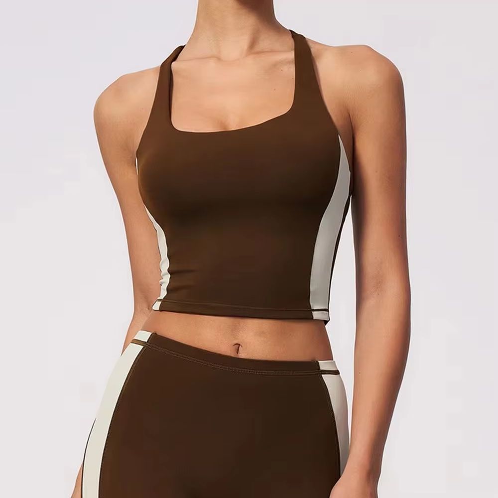 Damen Neckholder-Top mit Farbb – Sports Equipment Logos Bewertung und Preis