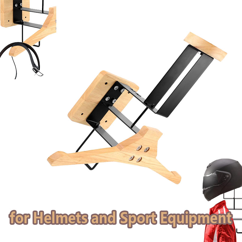 Holz-Motorradhelmhalter Wandmo – Sports Equipment Storage Rack Bewertung und Preis