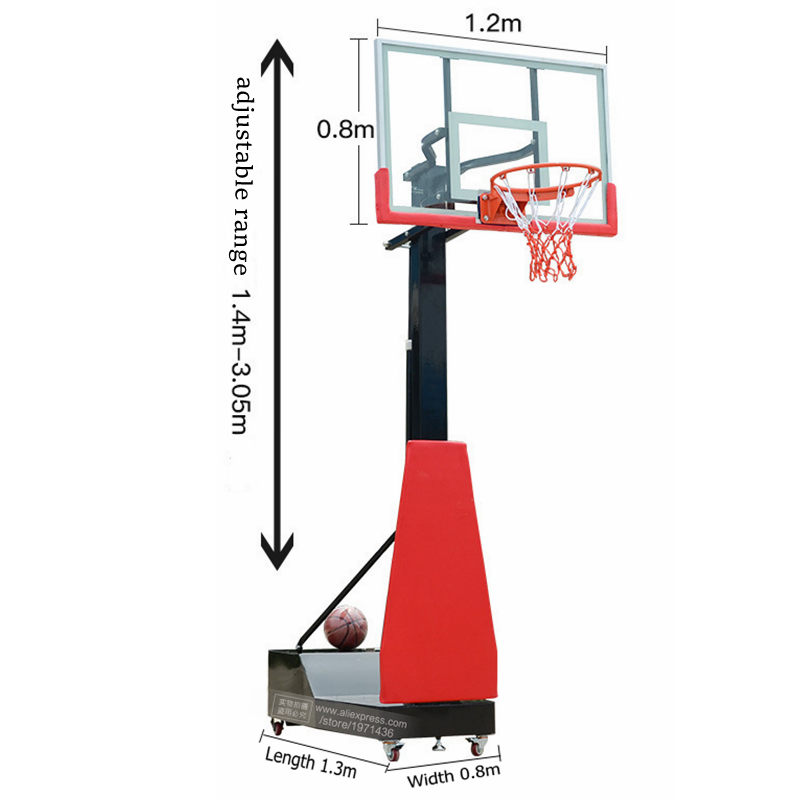 Höhenverstellbarer, tragbarer, – Sports Equipment Basketball Bewertung und Preis