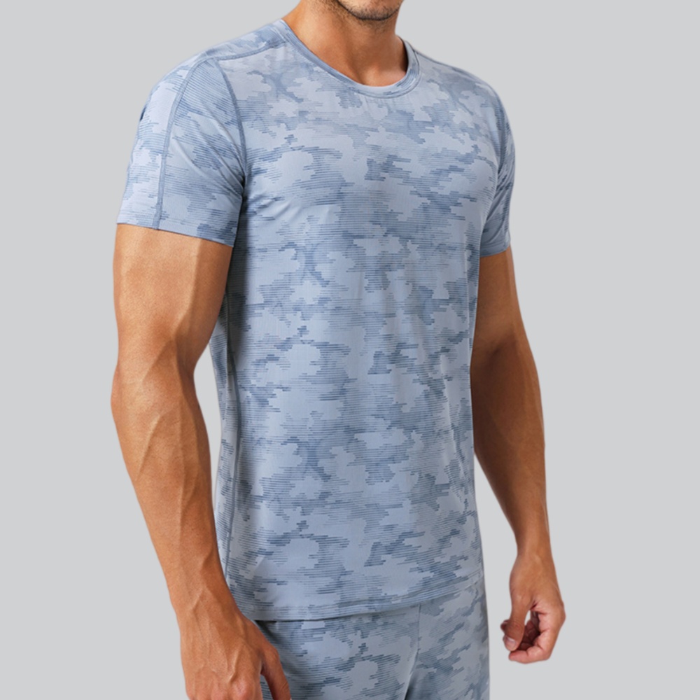 Herren-T-Shirt mit Rundhalsaus – Sports Equipment Logos Bewertung und Preis