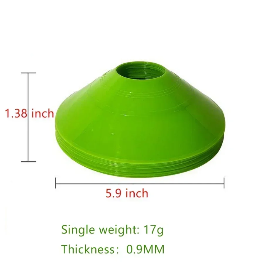 10Pcs Fußball Kegel Disc Fußba – Football Training Cone Bewertung und Preis