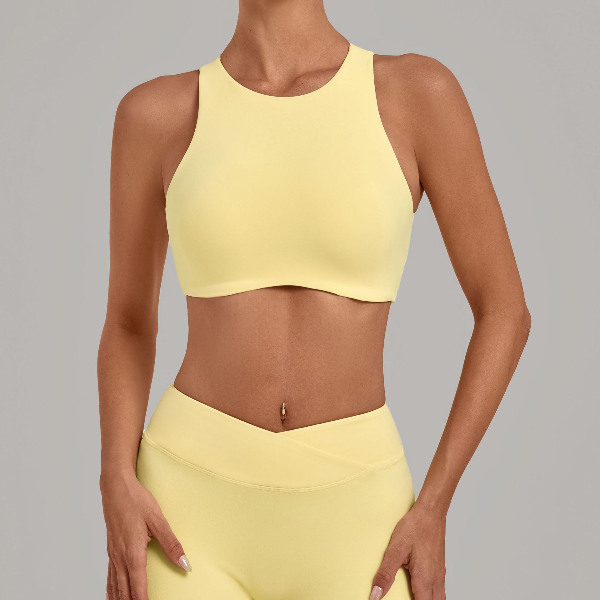 Damen Sport-BH mit hohem Krage – Sports Equipment Logos Bewertung und Preis